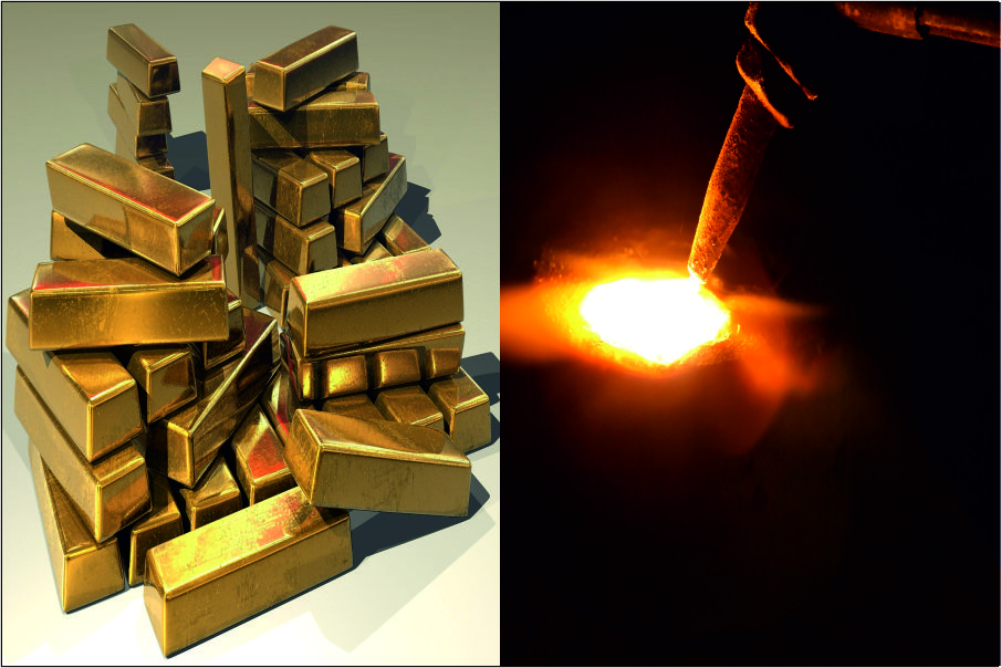 which temperature does Scrap Gold melt