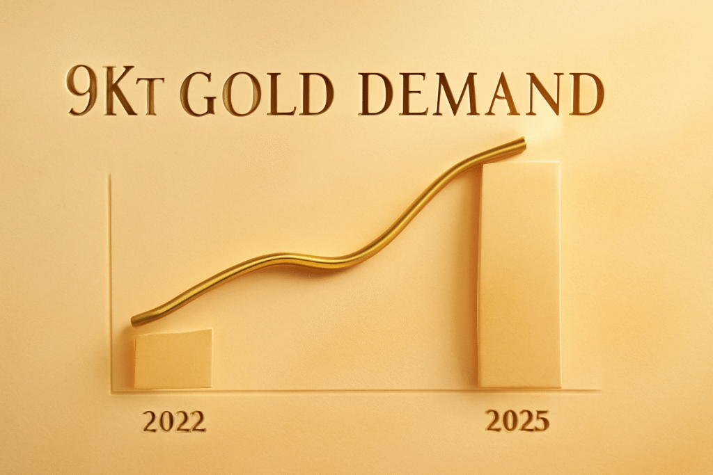 9 karat Gold demand graph