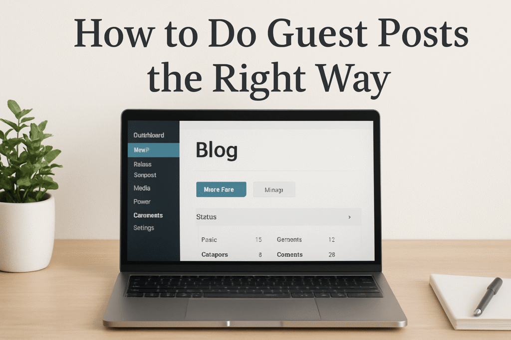 How to Do Guest Posts the Right Way